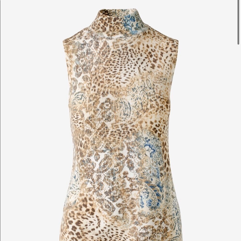 Chico’s Soft Animal Lace Mock Shell